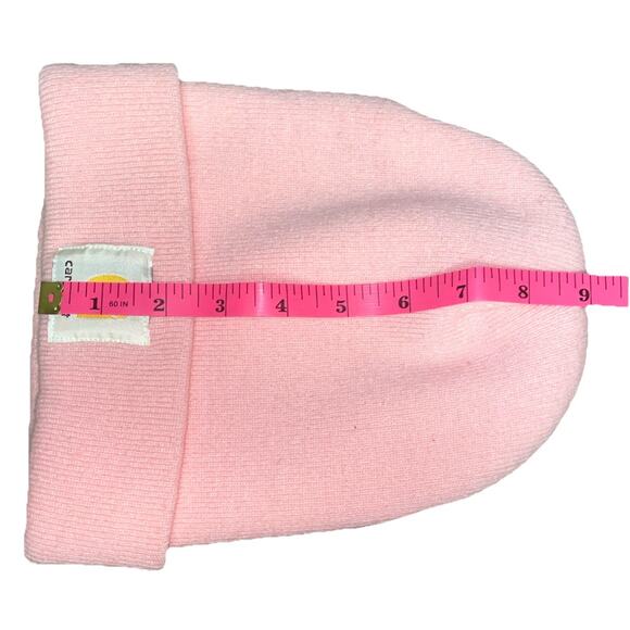 Carhartt Knit Cuffed Logo Beanie Pink One Size Fits All - Picture 5 of 6
